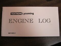 Textron Lycoming Aircraft Engines Engine logbook NEW SSP-1872-1