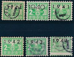 Stamp Germany Revenue WWII Fascism War War Era Labor 02 30 Selection Used