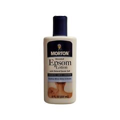 Morton Epsom Salt Lotion 8 Oz Unscented Discontinued Slight Spillage