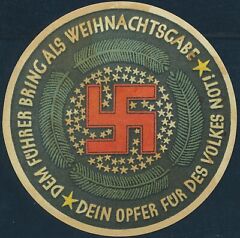 Stamp Germany Revenue WWII Fascism War Era Winterhilfswerk Charity 03 MNG