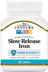 Slow Release Iron Tablets 60 Count