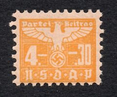 Germany Nazi era NSDAP 4.30 RM party contribution stamp revenue unmounted mint