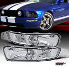 Fit 2005-2009 Ford Mustang Front Bumper Signal Lights Parking Lamps Left+Right